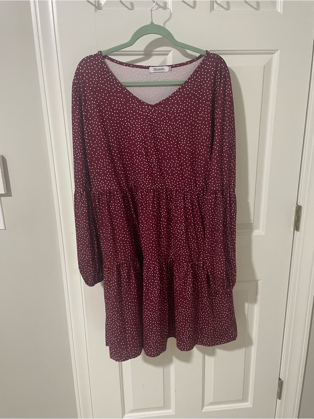 Marion Polka Dot Tiered Dress xxl